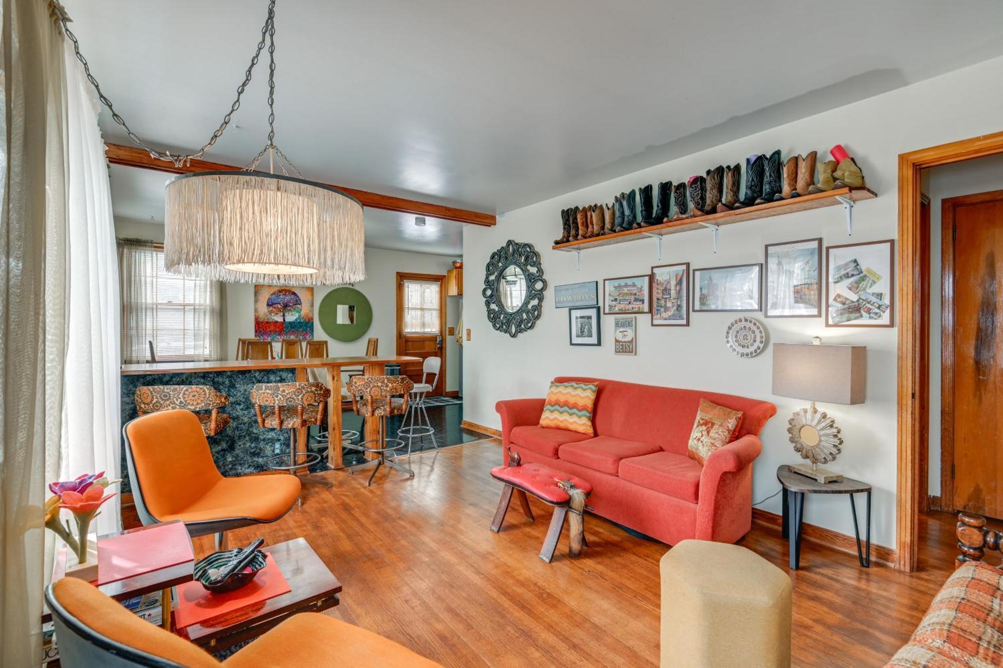 6 Mi To Downtown 70S-Themed Home In Nashville! Eksteriør billede