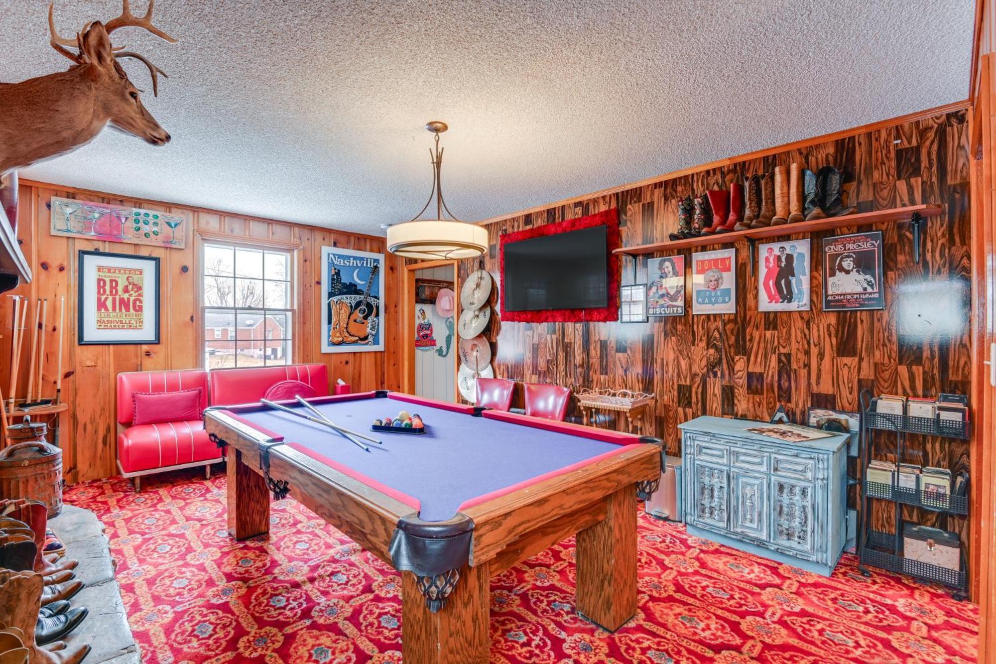 6 Mi To Downtown 70S-Themed Home In Nashville! Eksteriør billede
